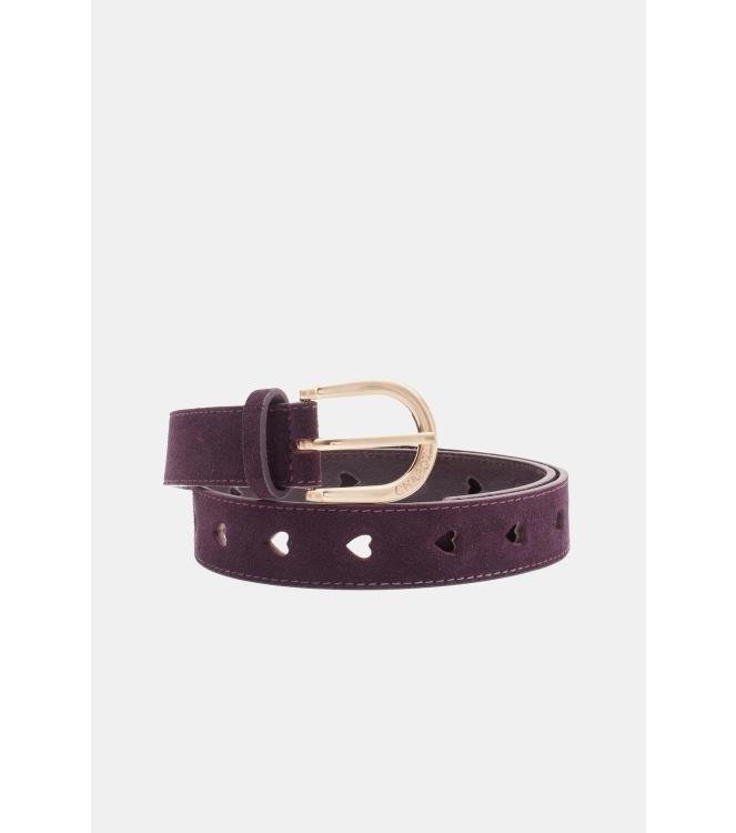 Fabienne Chapot Cut It Out Heart Belt 8712-UNI Eggplant