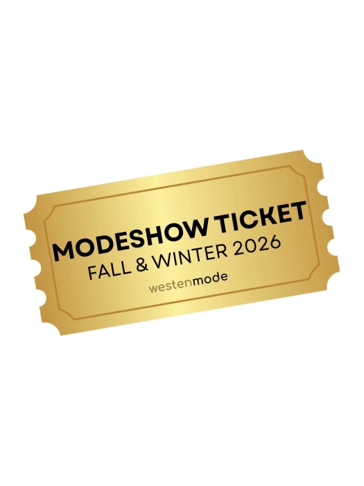Westen Mode Modeshowkaart Kleurloos