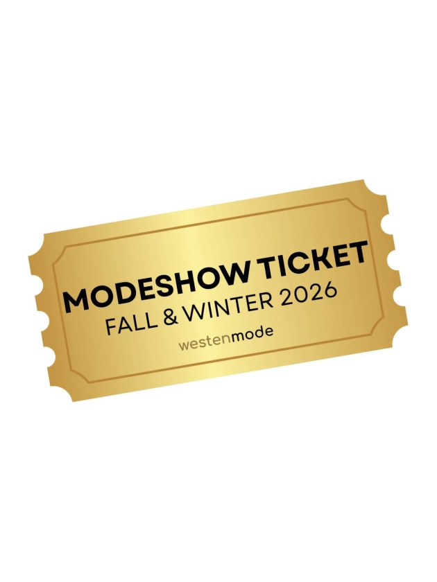 Westen Mode Modeshowkaart Kleurloos