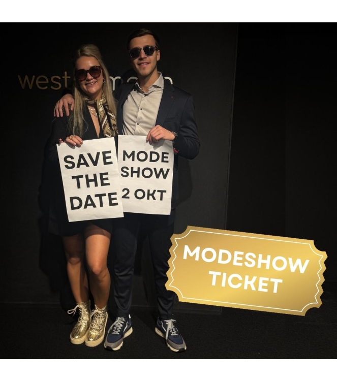 Westen Mode Modeshowkaart Kleurloos