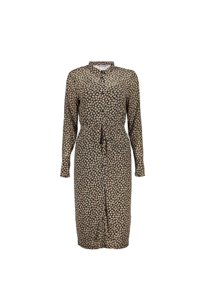 Geisha Dress mesh AOP Black