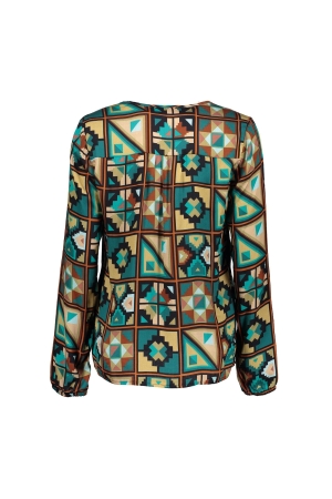 Geisha Top 515 - emerald/camel