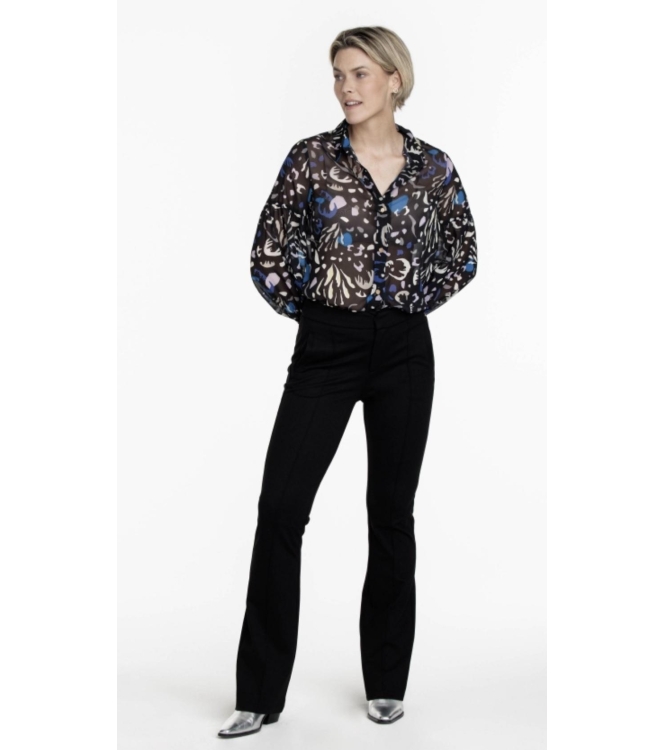 Tramontana Trousers Punta Flared Black