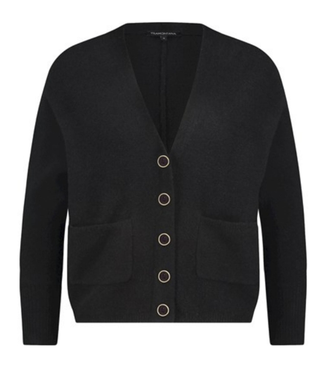 Tramontana Cardigan Batwing Black