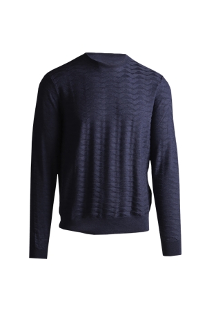 Emporio Armani Knitted Pullover 0789 Light Blue Mel