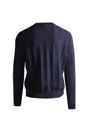 Emporio Armani Knitted Pullover 0789 Light Blue Mel