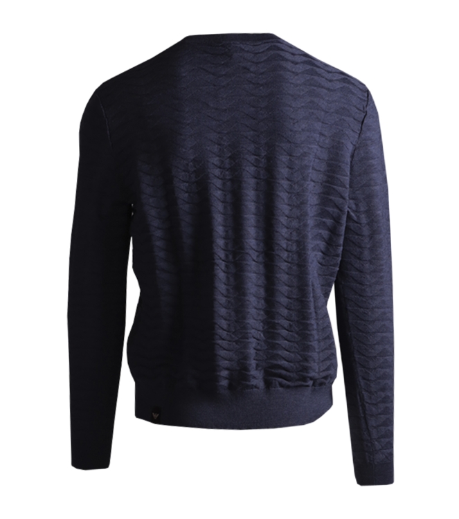 Emporio Armani Knitted Pullover 0789 Light Blue Mel
