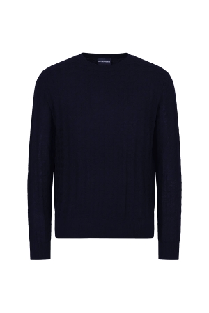 Emporio Armani Knitted Pullover 0920 Blu Navy