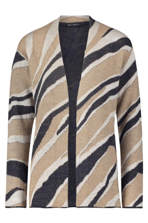 Betty Barclay Strickjacke Kurz 1/1 Arm 7983 - patch beige/darkblue