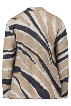 Betty Barclay Strickjacke Kurz 1/1 Arm 7983 - patch beige/darkblue