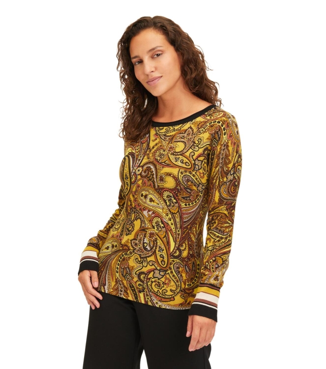 Betty Barclay Strickpullover Kurz 1/1 Arm 7820 Brown/Yellow