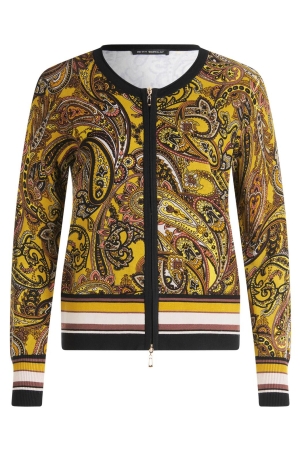 Betty Barclay Strickjacke Kurz 1/1 Arm 7820 Brown/Yellow