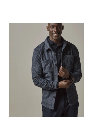 Profuomo OVERSHIRT KNIT CHECK NAVY