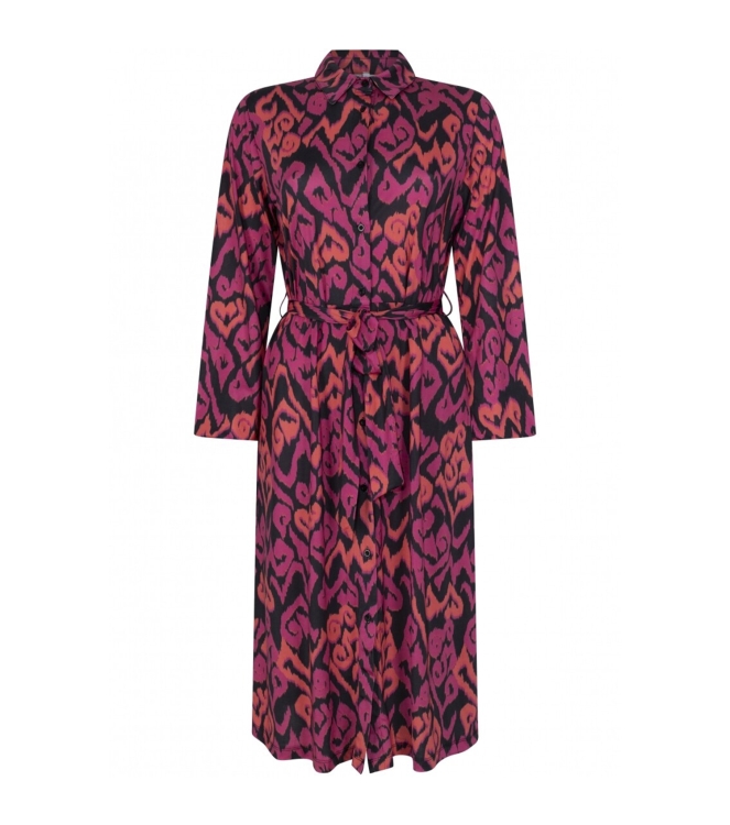 Zoso Splendour Printed Dress 0008/0138 Navy/Magenta