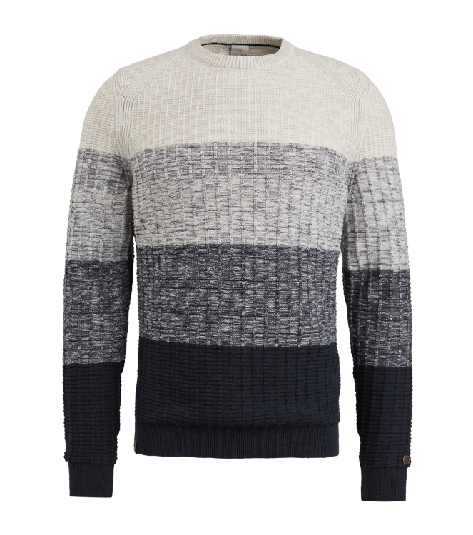 Cast Iron Crewneck casual stripe crewneck 5287 Dark Saphire