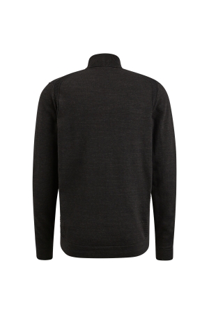 Cast Iron Turtleneck cotton heather plated 9067 Jet Black