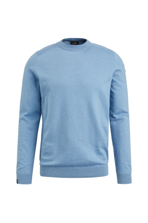 Vanguard Crewneck cotton slub 5709 Mid Blue Melange