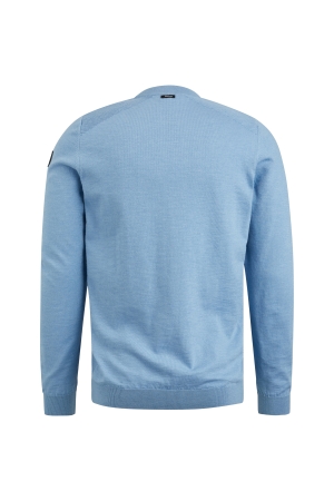 Vanguard Crewneck cotton slub 5709 Mid Blue Melange