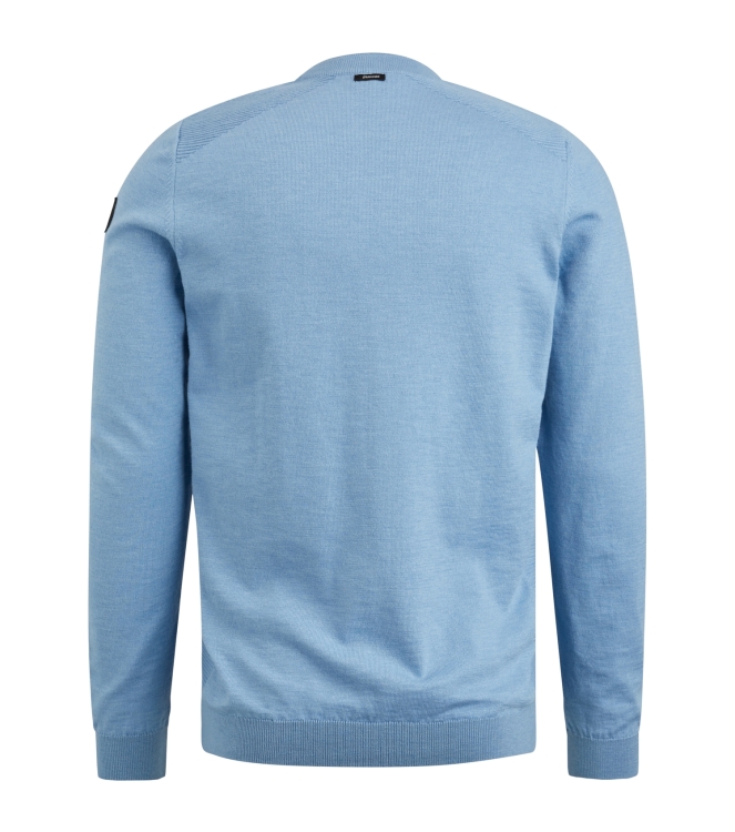 Vanguard Crewneck cotton slub 5709 Mid Blue Melange