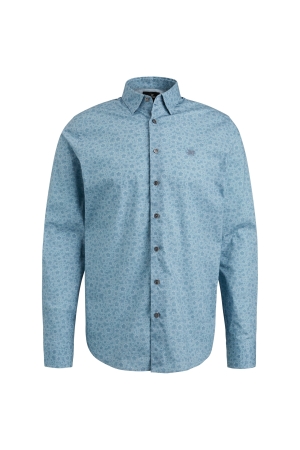 Vanguard Long Sleeve Shirt Print on fine po 5038 Cashmere Blue
