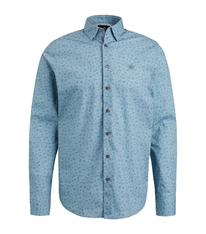 Vanguard Long Sleeve Shirt Print on fine po 5038 Cashmere Blue