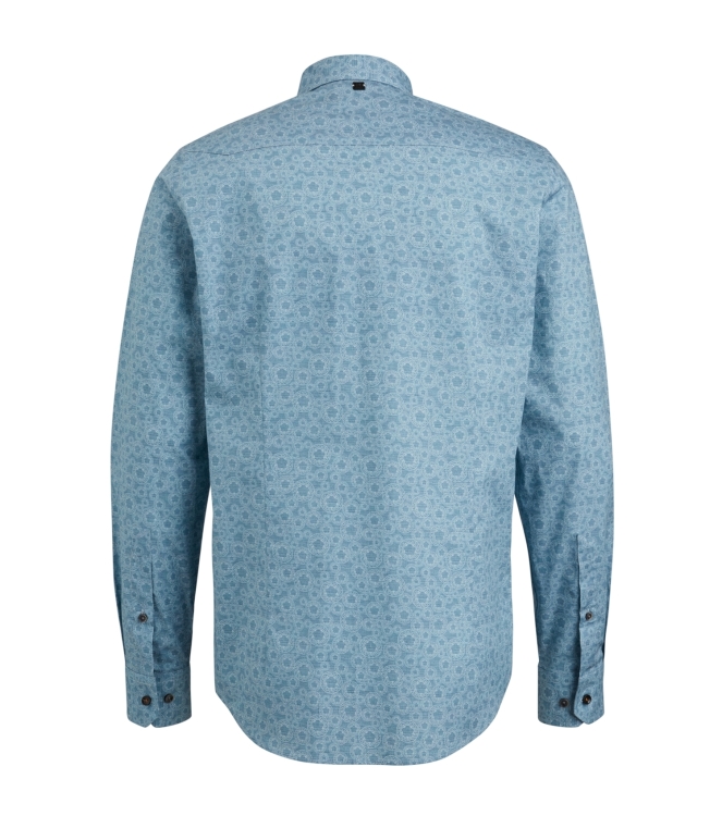 Vanguard Long Sleeve Shirt Print on fine po 5038 Cashmere Blue