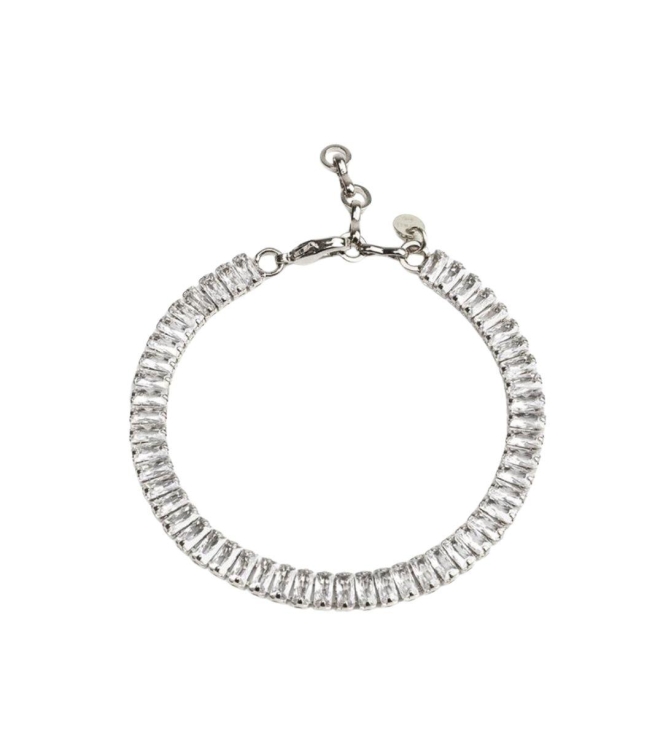 Abrazi Baguette Armband Silver Silver