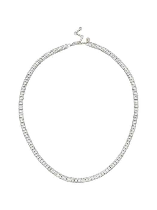 Abrazi Baguette Ketting Zilver Zilver