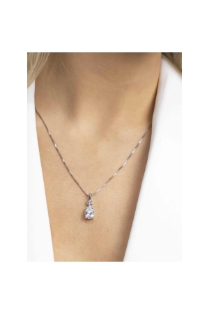 Abrazi Soraya Crystal Ketting Zilver