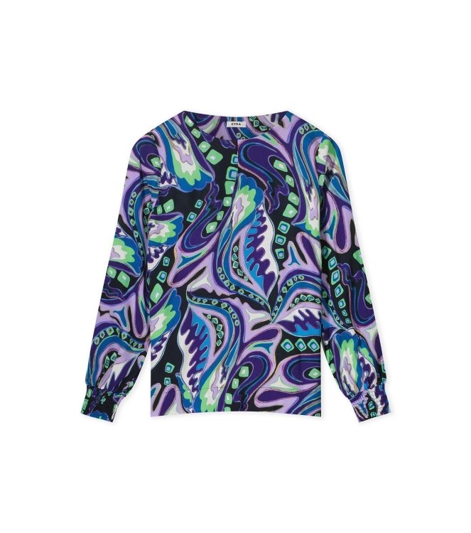 Kyra Indira blouse 451 deep purple