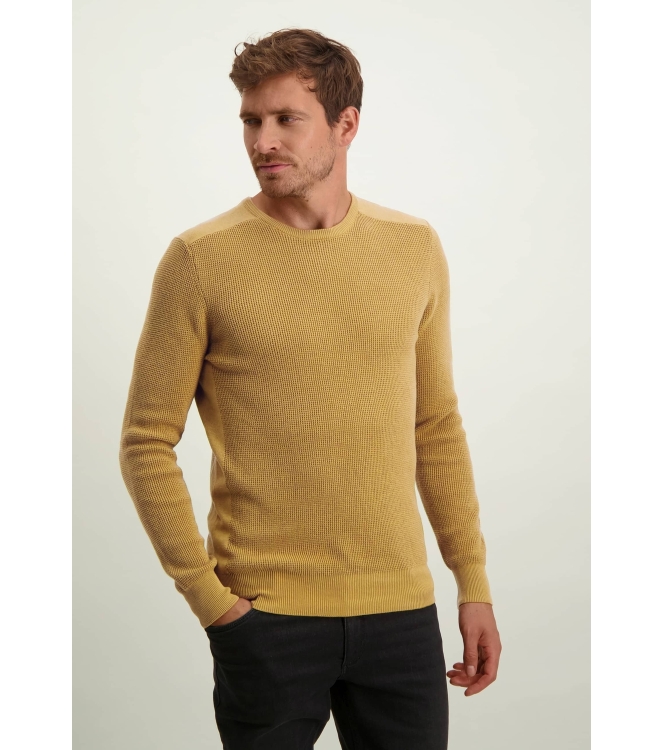 State of Art Pullover Crew-Neck P Zwavelgeel