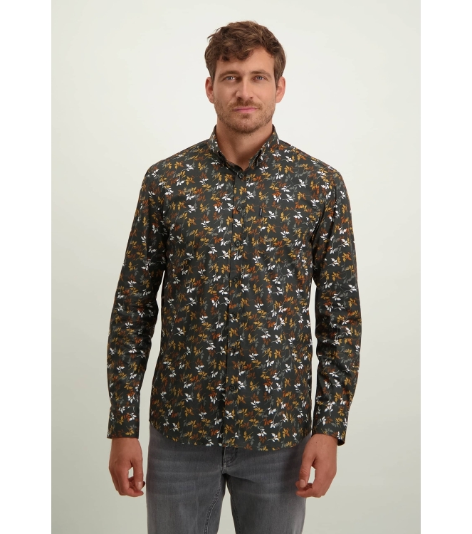 State of Art Shirt LS Print Popli Mosgroen