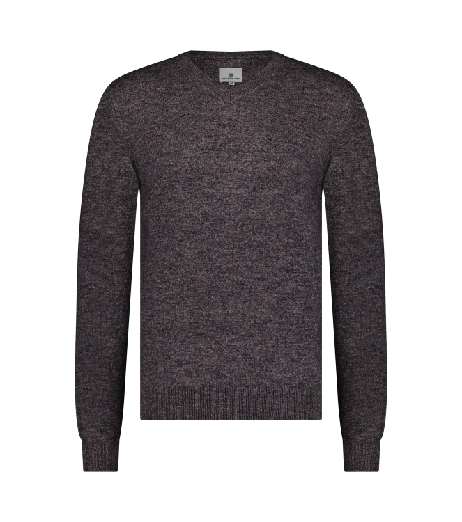 State of Art Pullover V-Neck Plai Donker