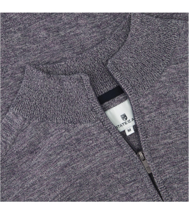 State of Art Pullover Sportzip Pl 5965 lila