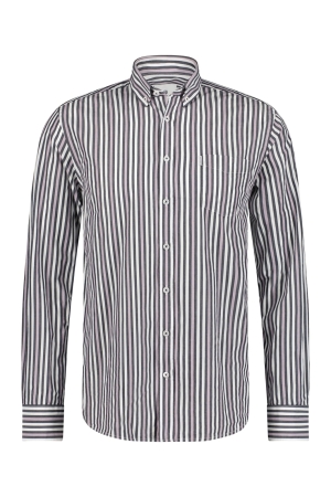 State of Art Shirt LS Striped Y/D Donkerblauw