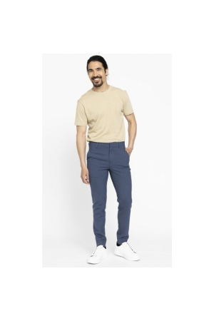Plain Broek 30975 Blue Melange