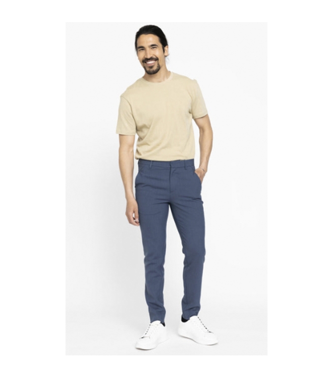 Plain Broek 30975 Blue Melange