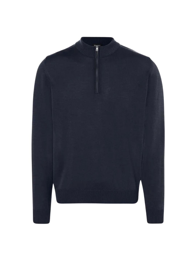 Maerz Pullover Stehkragen 1/1 Arm 399 Navy