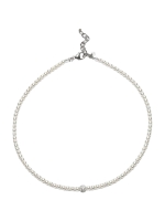 Abrazi Selena Parelketting 6mm Wit