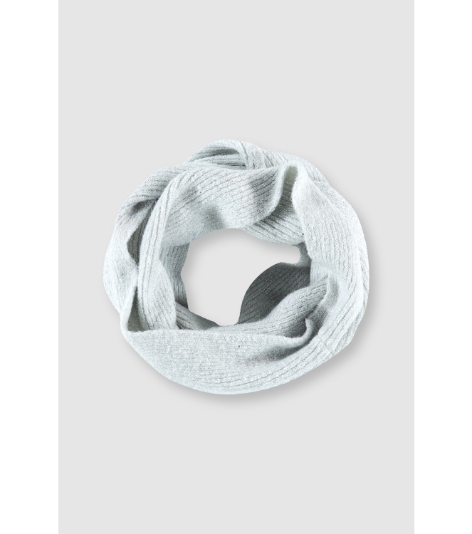 Rino en Pelle Scarf collar with paillettes 11 blanc