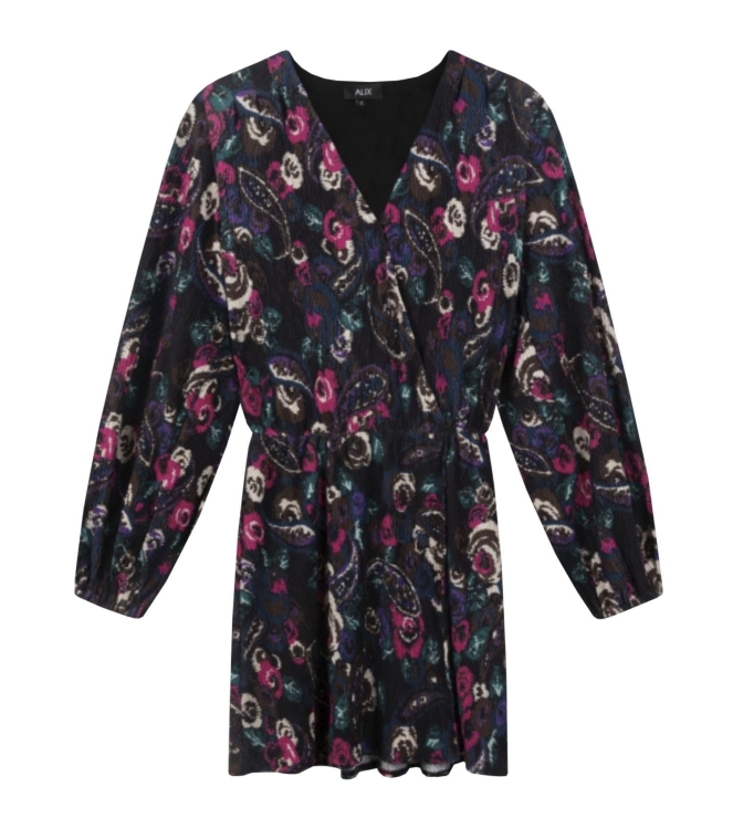 Alix the Label Ladies woven Paisley Flower Dress 100 multi colour