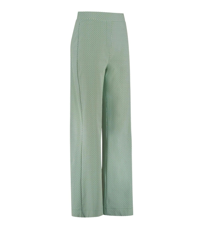 Studio Anneloes Jay maze trousers 1170 off white/green