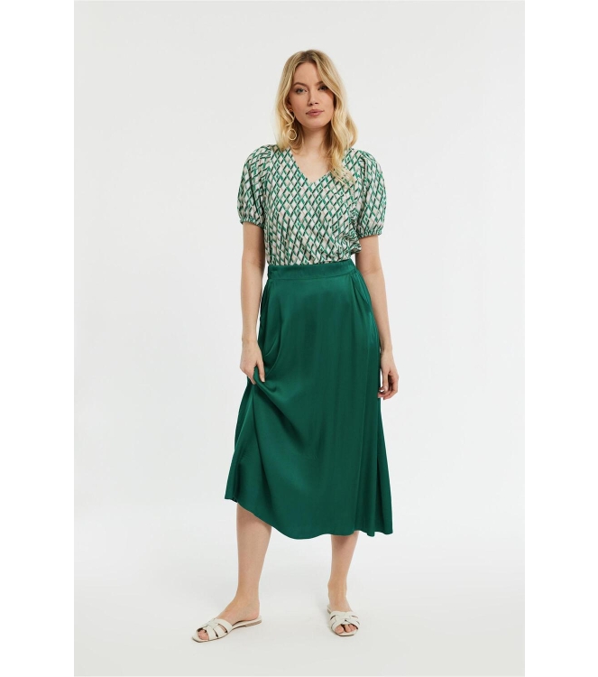 Studio Anneloes Zaria sl diamonds shirt 1170 off white/green
