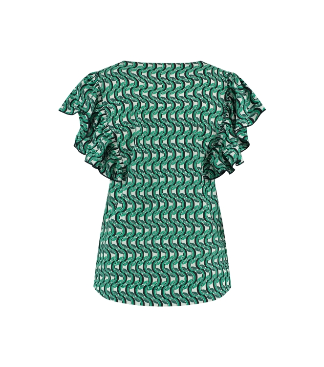 Studio Anneloes Sieta small chain shirt 1170 off white/green
