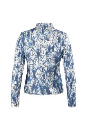 B-Three Blazer Blauw Print