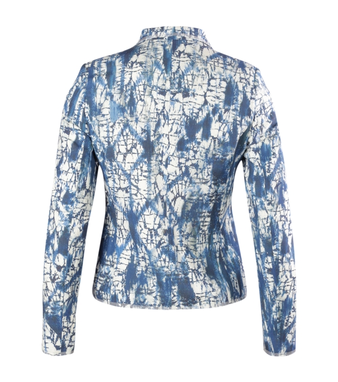 B-Three Blazer Blauw Print