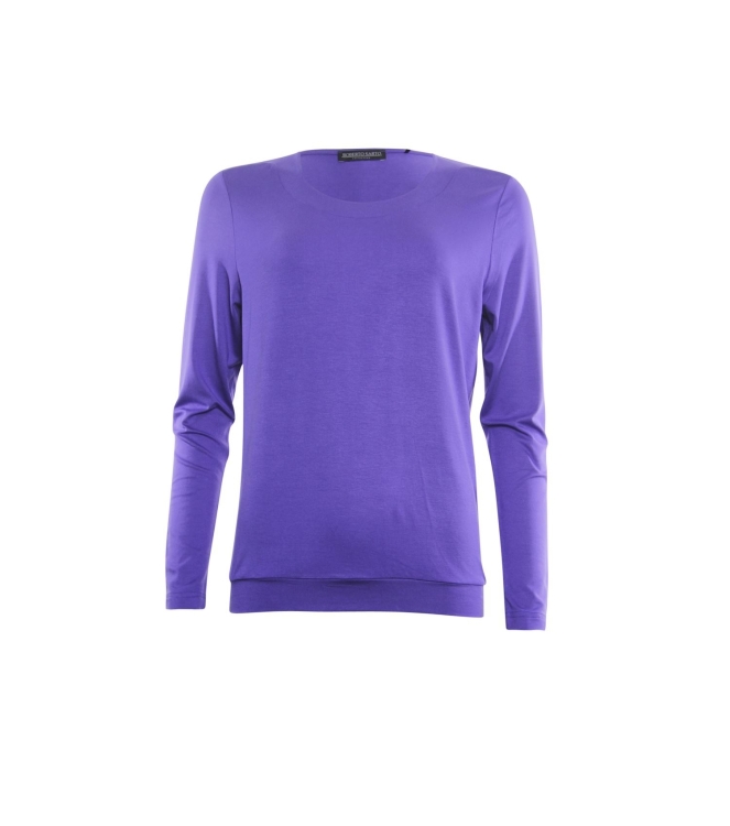 Sarto Fashion Blouson t-shirt o-neck f851 purple