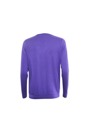 Sarto Fashion Blouson t-shirt o-neck f851 purple
