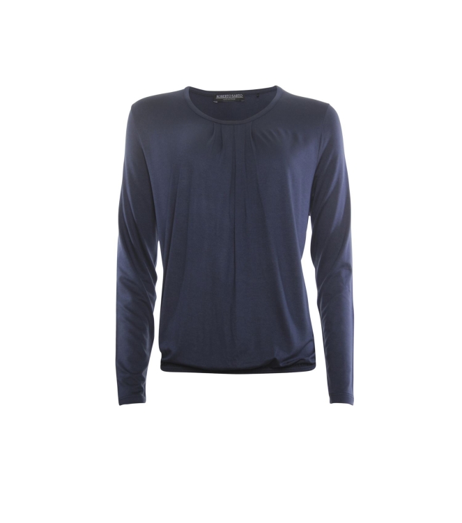Sarto Fashion Blouson t-shirt o-neck f799 blue