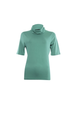 Sarto Fashion T-shirt rollcollar f645 green